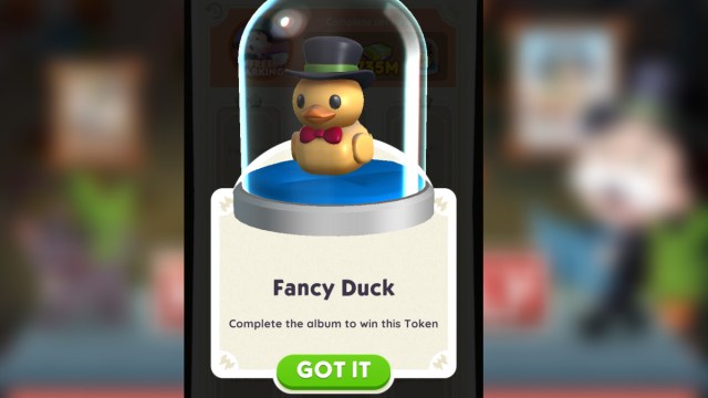 Fancy Duck Token in Monopoly GO