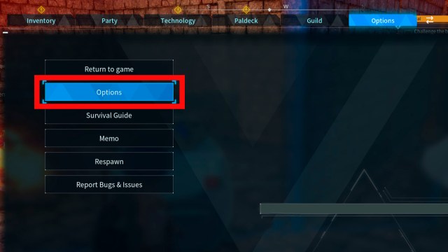 Palworld Controls Change Options
