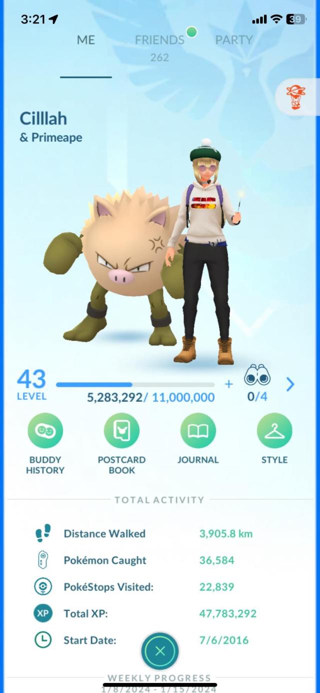 Pokemon GO Primeape Buddy Pokemon