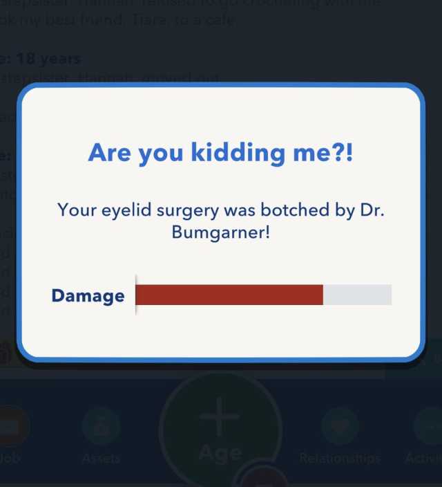 BitLife botched surgery for Malpractice Millionaire challenge