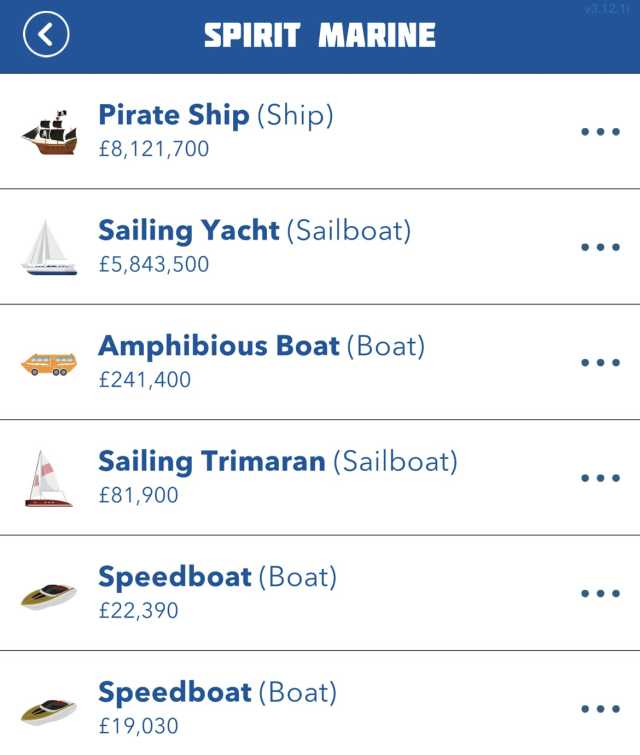 BitLife pirate ship in shop