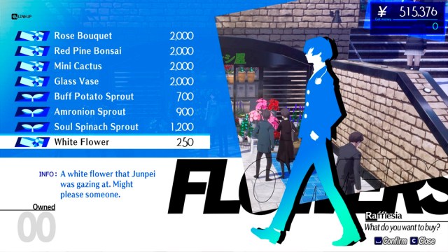 Persona 3 Reload Main Menu Chidori Flower