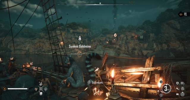 Skull and Bones Sunken Gold Mine Location