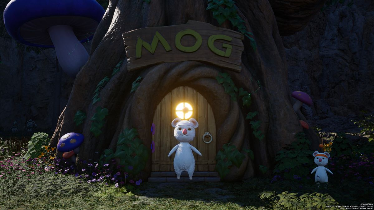 Screenshot of a Moogle Emporium in Final Fantasy 7 Rebirth.