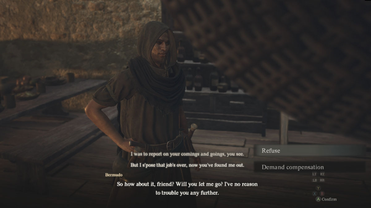 Dragon's Dogma 2 Bermudo Bribe Question