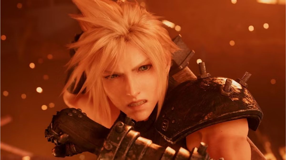 Screenshot of Cloud in Final Fantasy 7.