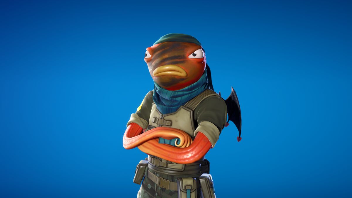 Screenshot of a skin in Fortnite.