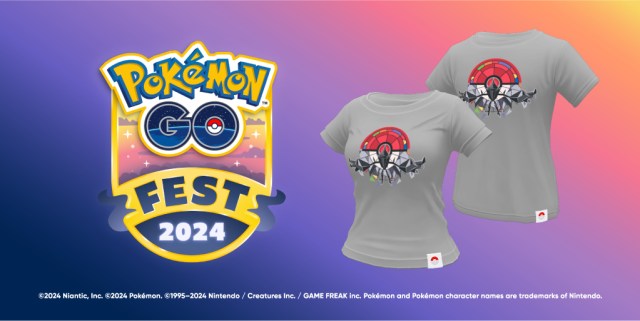 An image of the Pokemon GO Fest 2024: Global avatar item shirt.