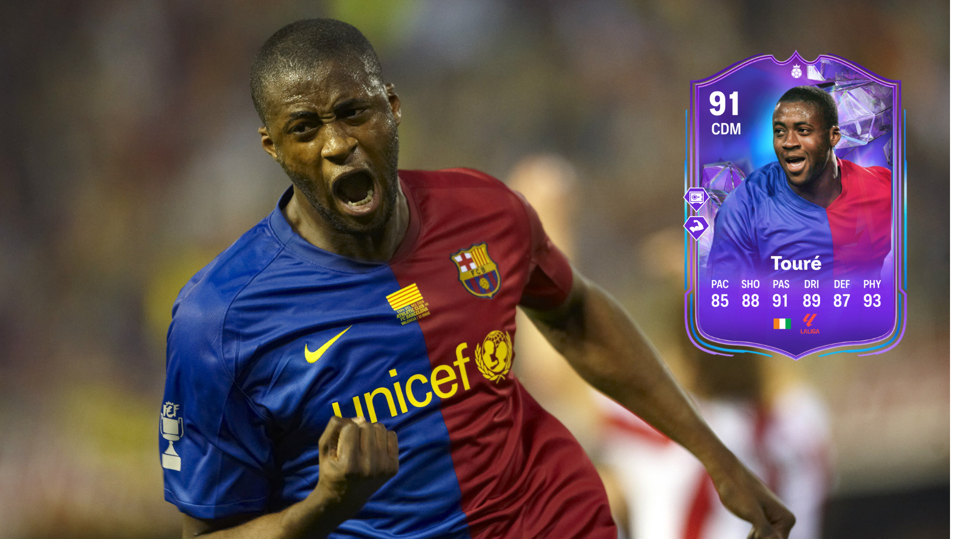 EA FC 24 Yaya Toure Fantasy Hero SBC