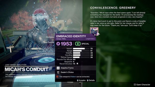 Destiny 2 The Final Shape Convalescence: Greenery