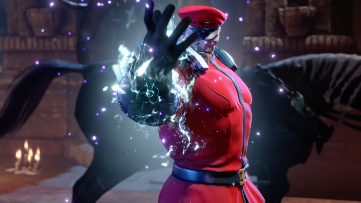 A Street Fighter 6 screenshot of M Bison in his Outfit 2.