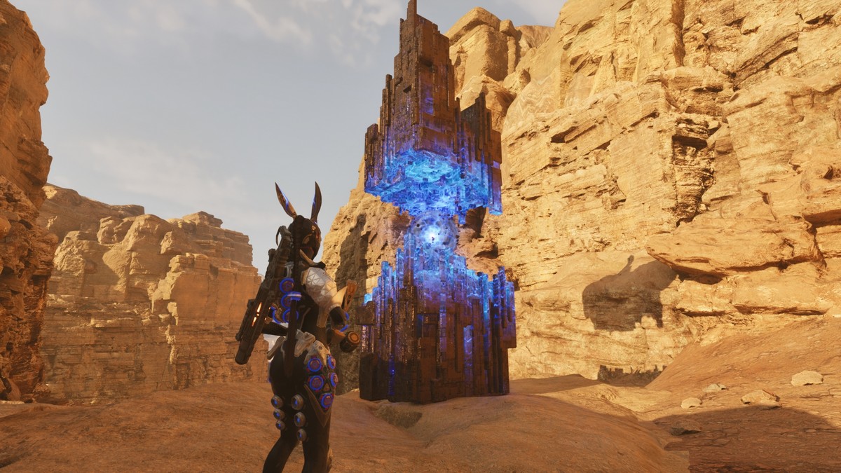 Void Fragment in the desert in The First Descendant