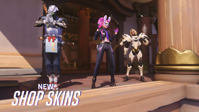 Genji, D.Va, and Pharah Season 12 Shop Skins