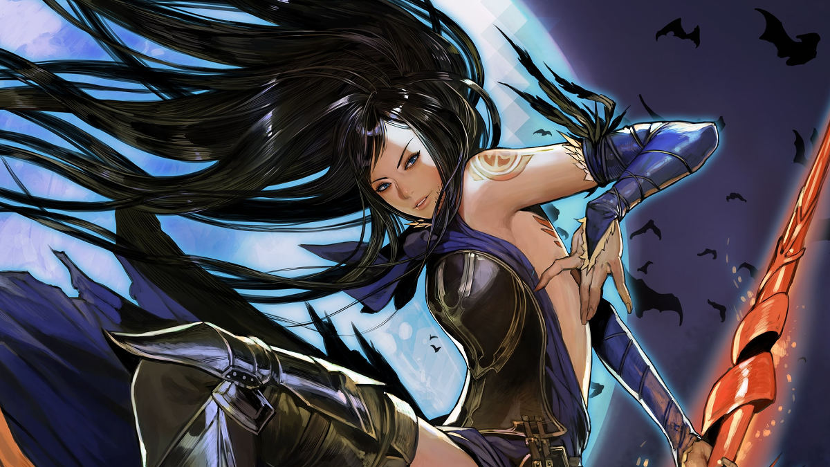 An illustration of Shanoa from Castlevania: Order of Ecclesia.